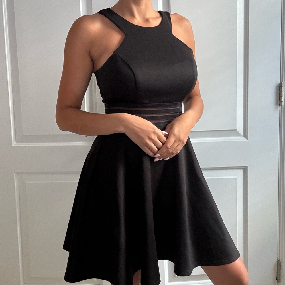 Flare Black Dress